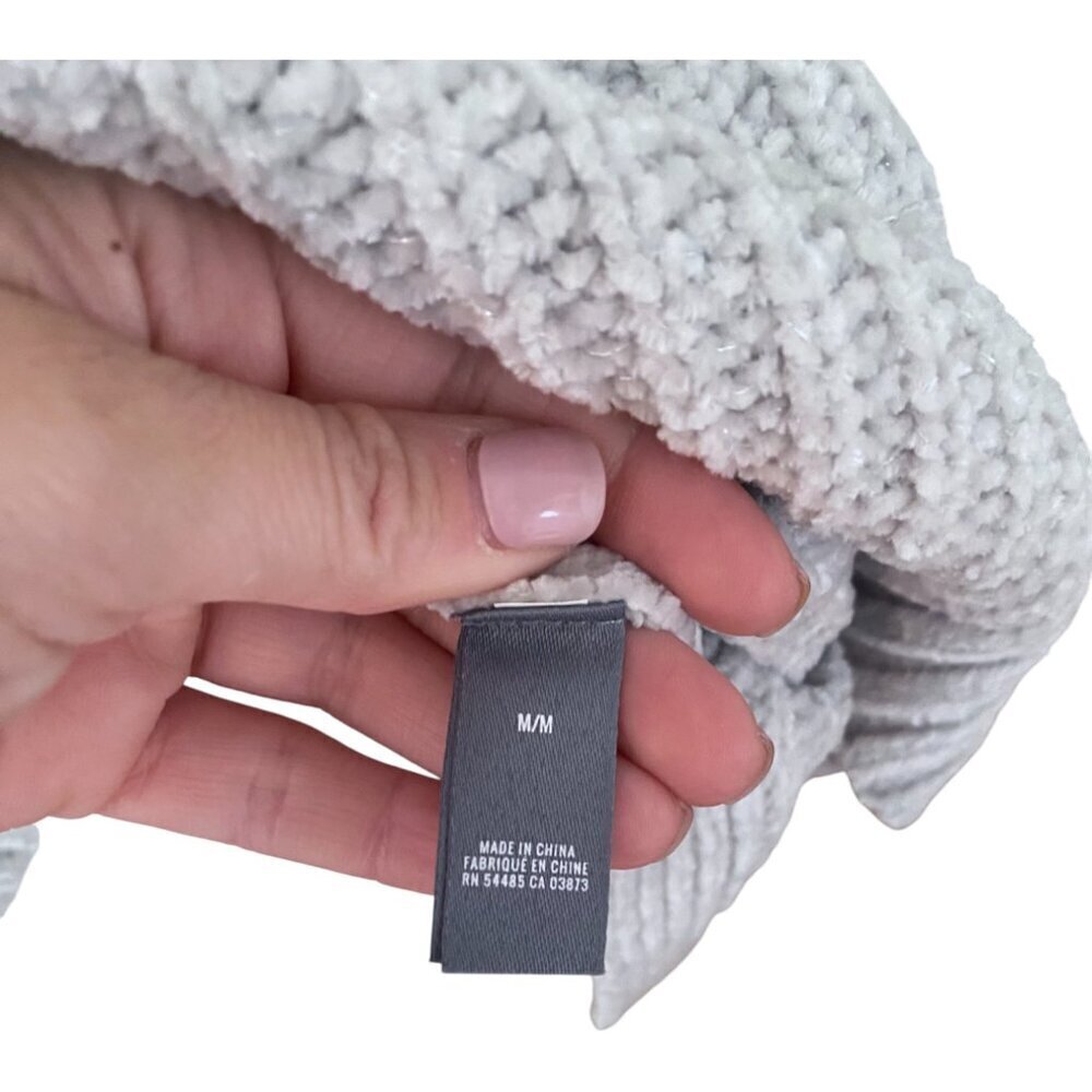 Aerie Gray Chunky Knit Sweater Medium - Picture 2 of 5